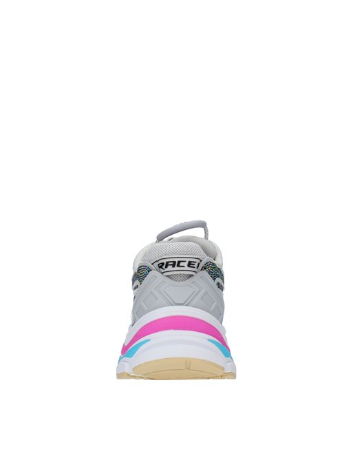Sneakers modello RACE in tessuto ASH | RACE STRASS FRAYING SATINMULTICOLOR